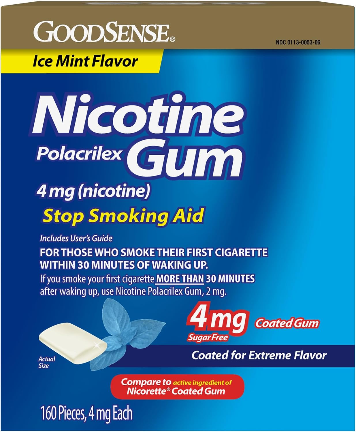 GoodSense Nicotine Polacrilex Lozenges 2 mg, Cherry Flavor, 108 Count