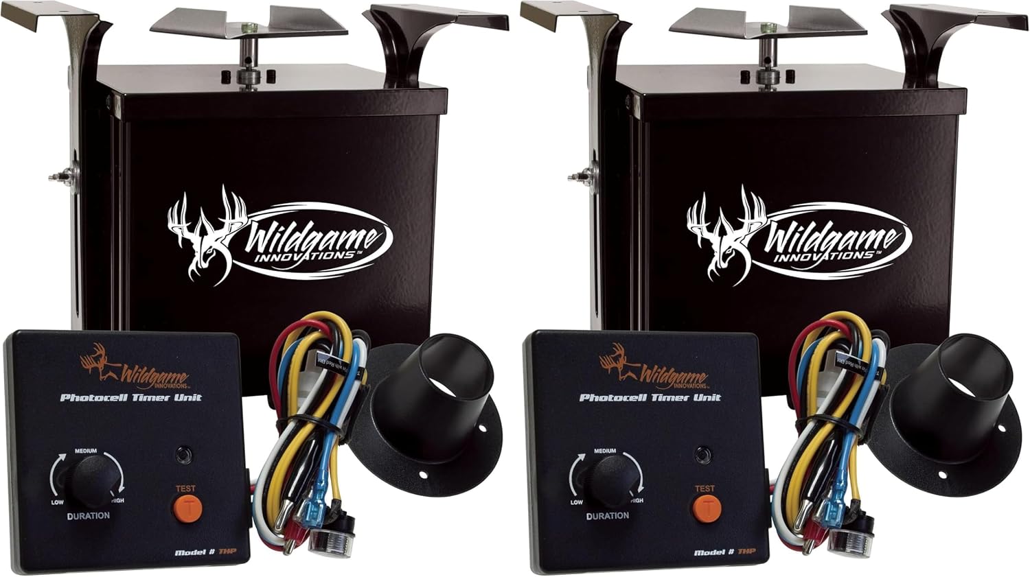 WILDGAME Innovations Trophy Hunter 6V Photocell Feeder Kit | Durable Weather-Resistant Power Control Unit & Photocell Timer with Dawn and Dusk Feed Times