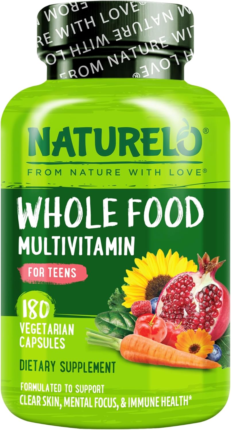 NATURELO Multivitamins for Teenage Girls/Boys, 120 Capsules