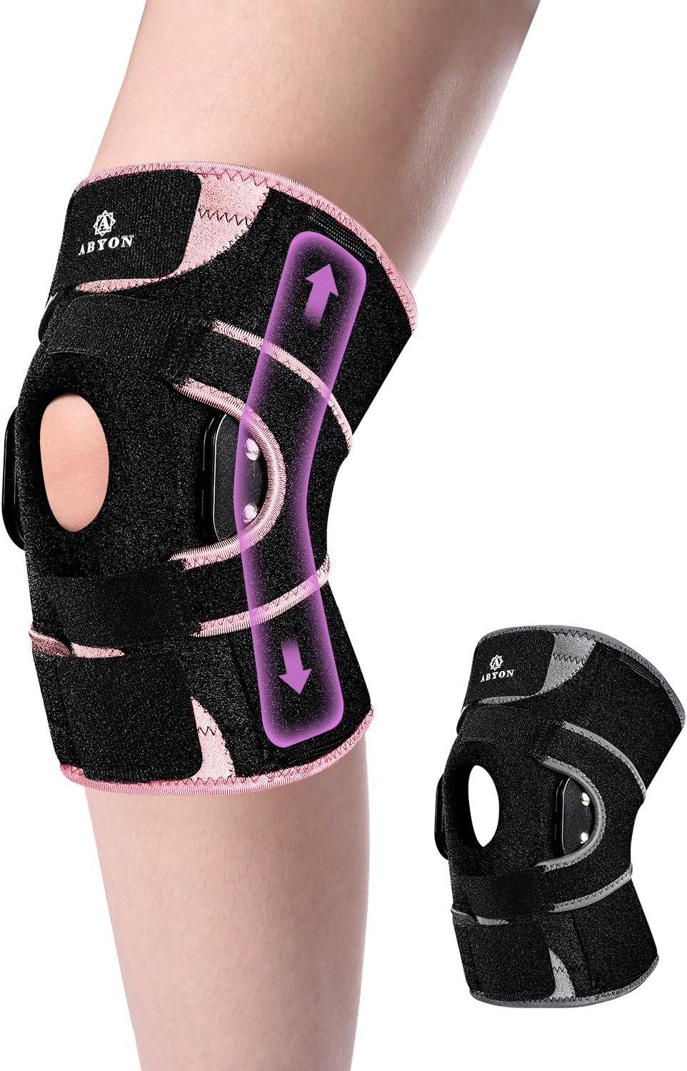 Lightweight Hinged Knee Brace for Meniscus Tear, Arthritis, ACL, MCL Pain – Adjustable 360° Wraparound Strap & Dual-Side Stabilizers for Maximum Knee Support & Injury or Surgery Recovery for Men and Women