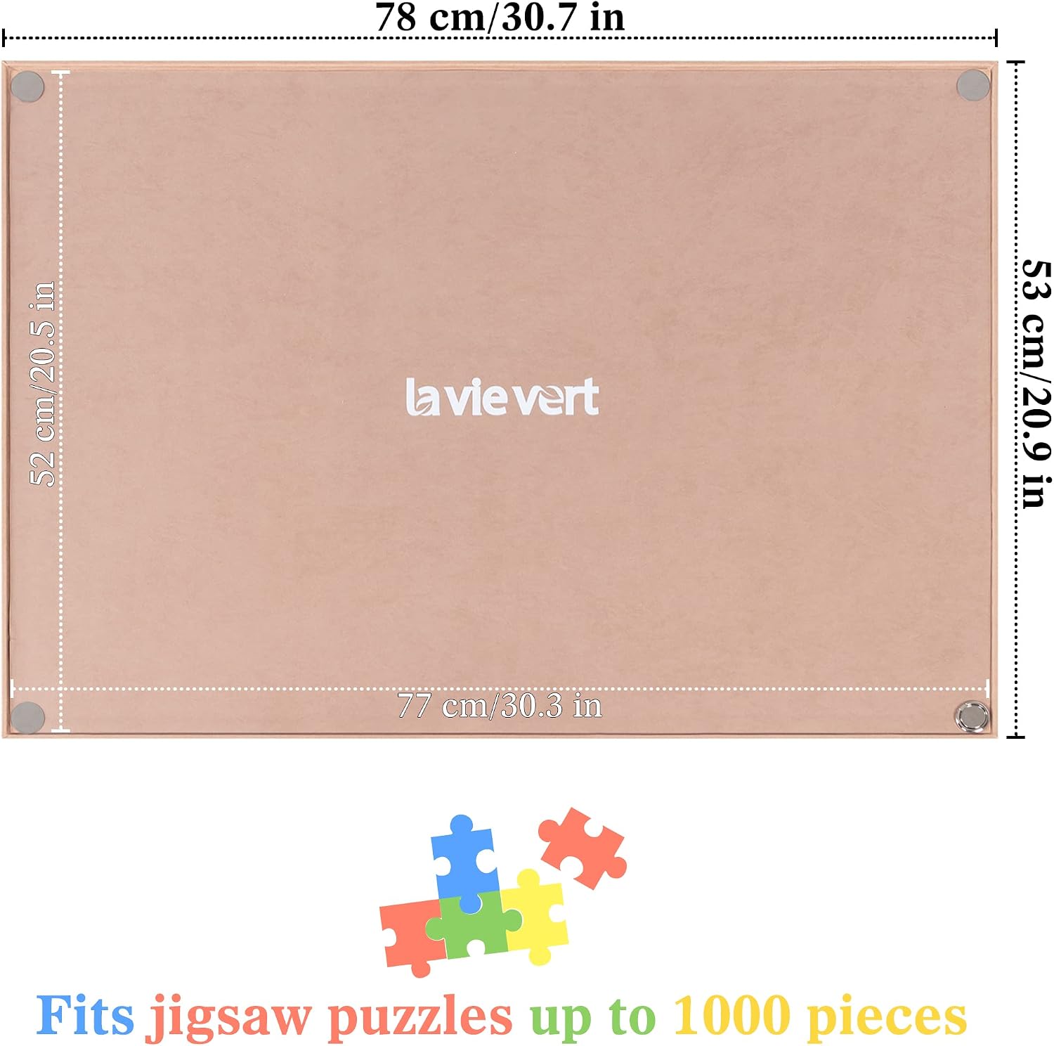Lavievert 1000 Piece Puzzle Board, Lightweight & Portable Jigsaw Table