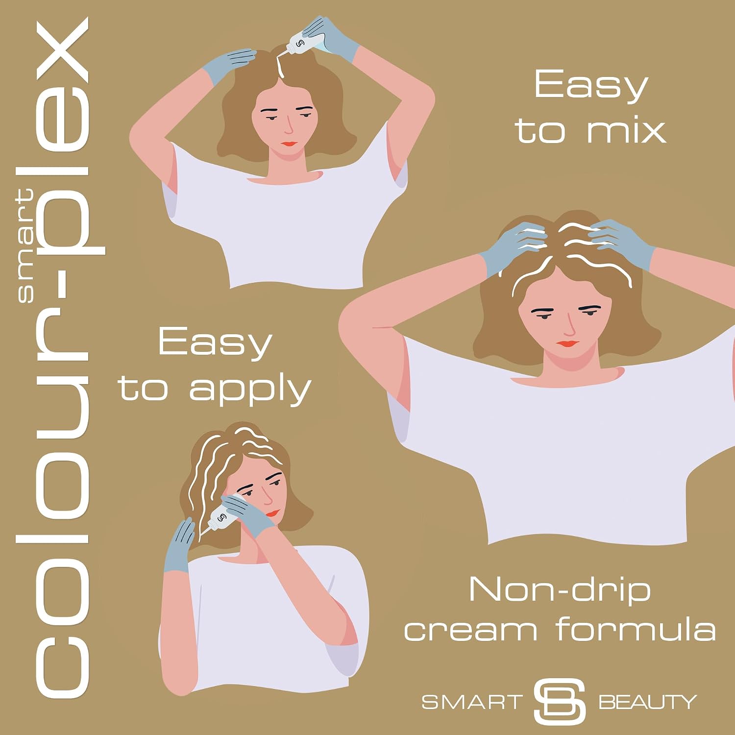 Smart Beauty Blonde Bleach-It, The Ultimate Lightener for Dark Hair, Perfect for Highlighting and Vibrant Pastel Colour, Hair Bleach Kit, Vegan & Cruelty Free