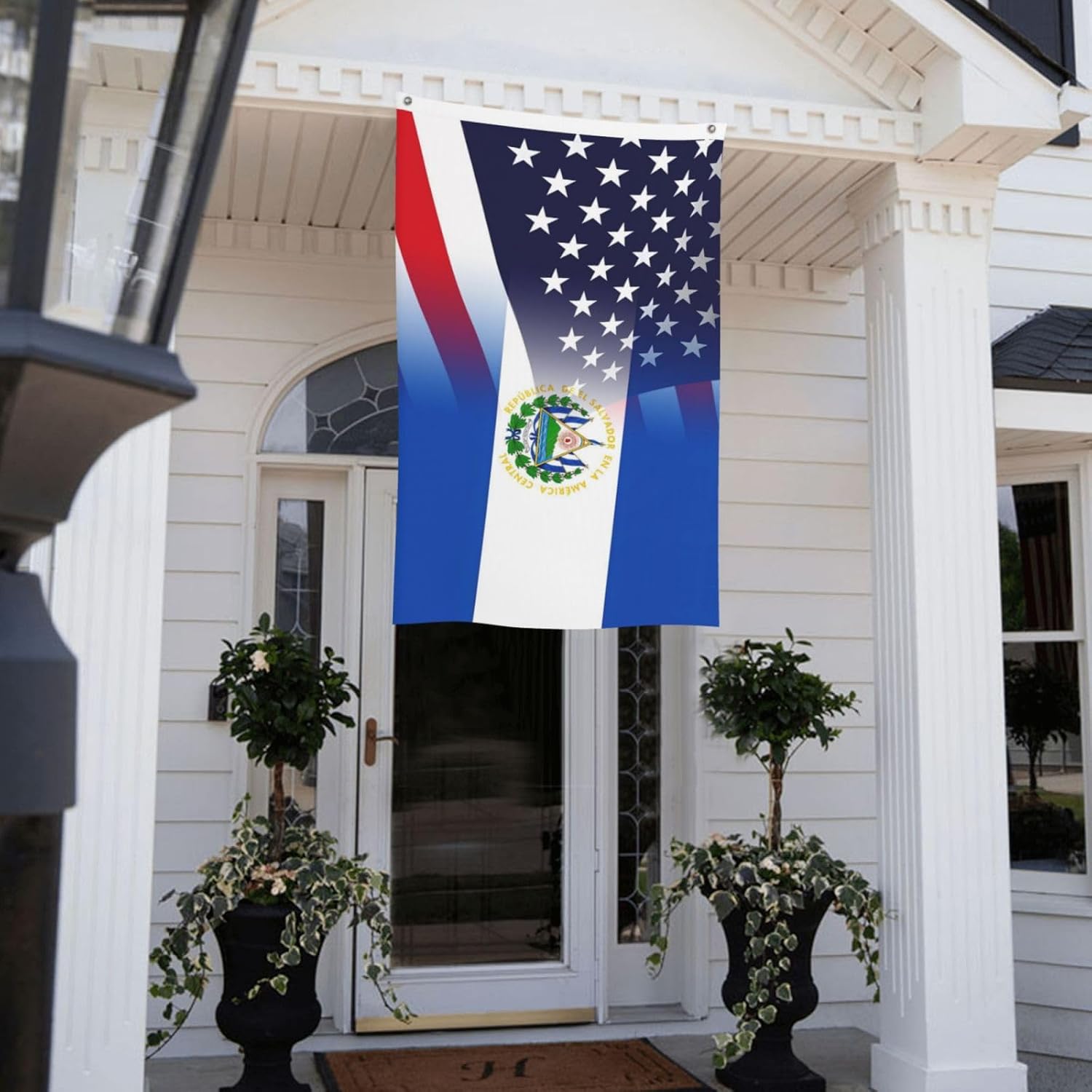 Nicaragua Nicaraguan And American Flag America USA 3x5 Ft Patriotic Banner Outdoor Indoor Decoration National Flags for Garden Car Yard Outside Decor
