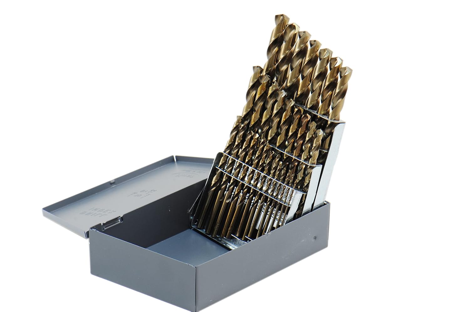 Shars 1/16-1/2", A-Z, #1-#60 M35 Cobalt Jobber Drill Set (115 PCS) 404-2203C L