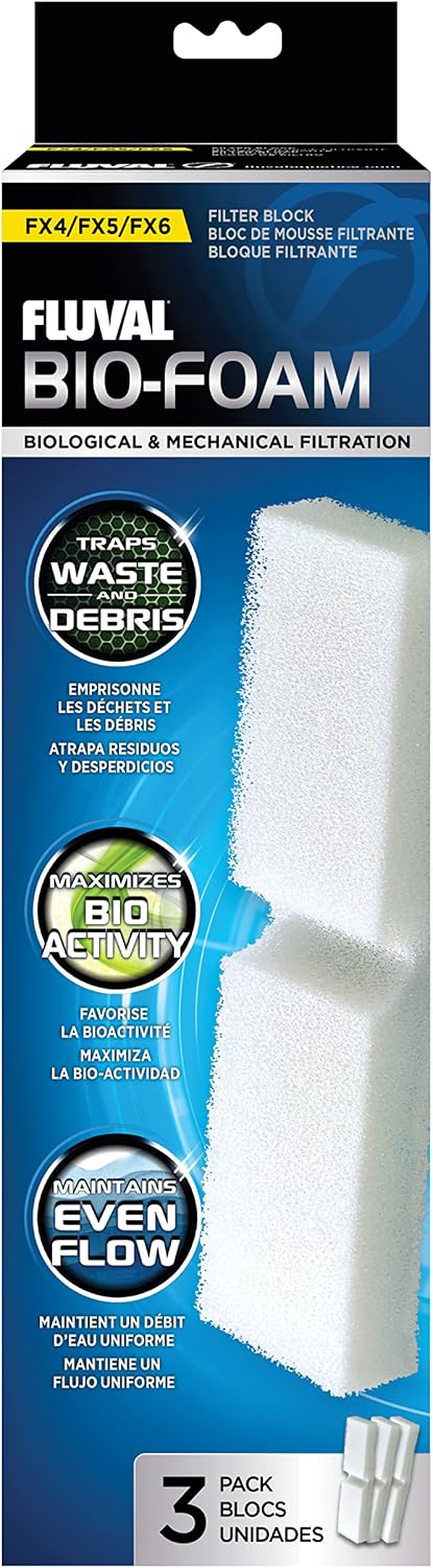 Fluval Quick Clear FX4/FX5/FX6 Fine Filter Water Polishing Pad - 3 - Pack