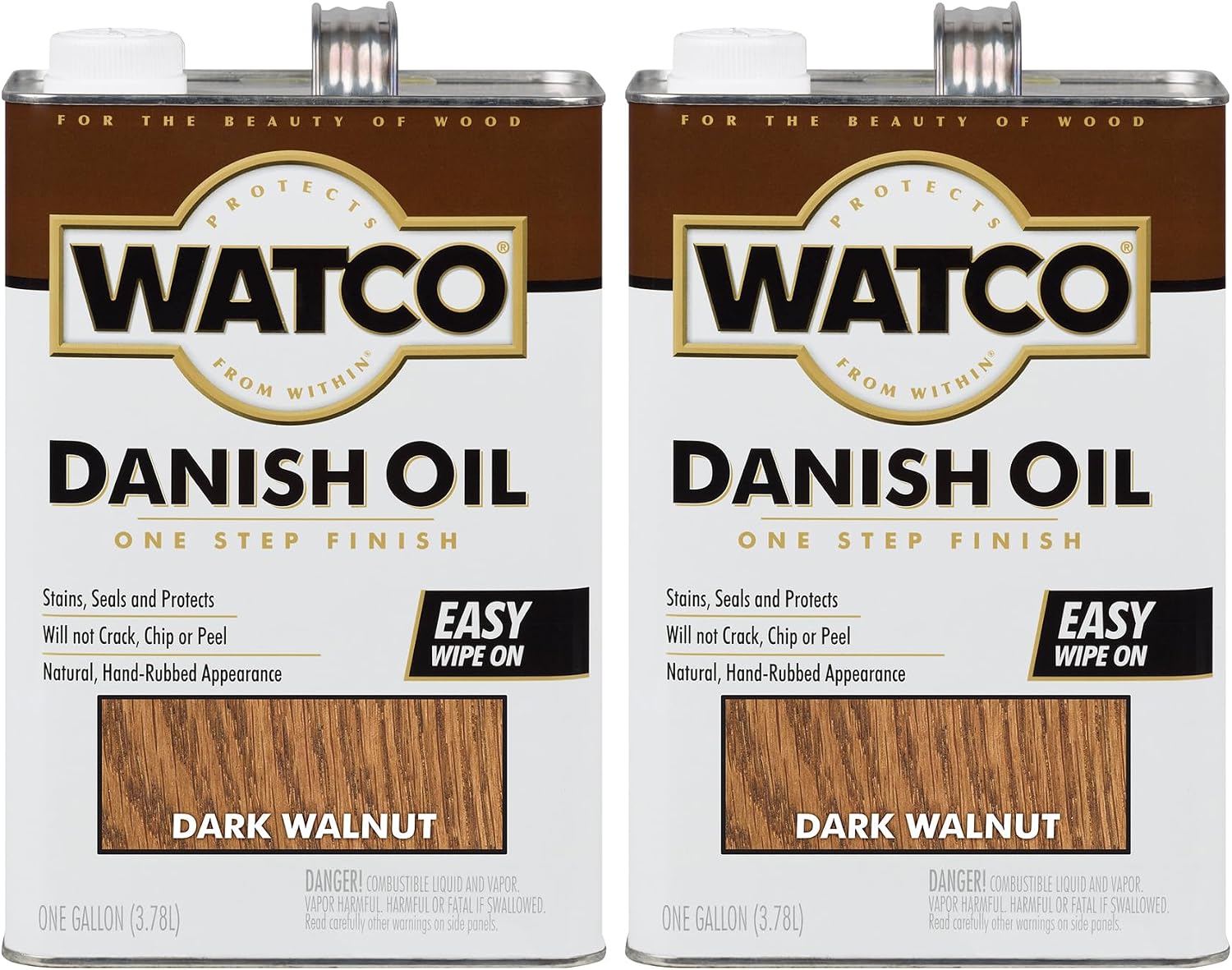 Watco 65351 Danish Oil Wood Finish, Pint, Black Walnut