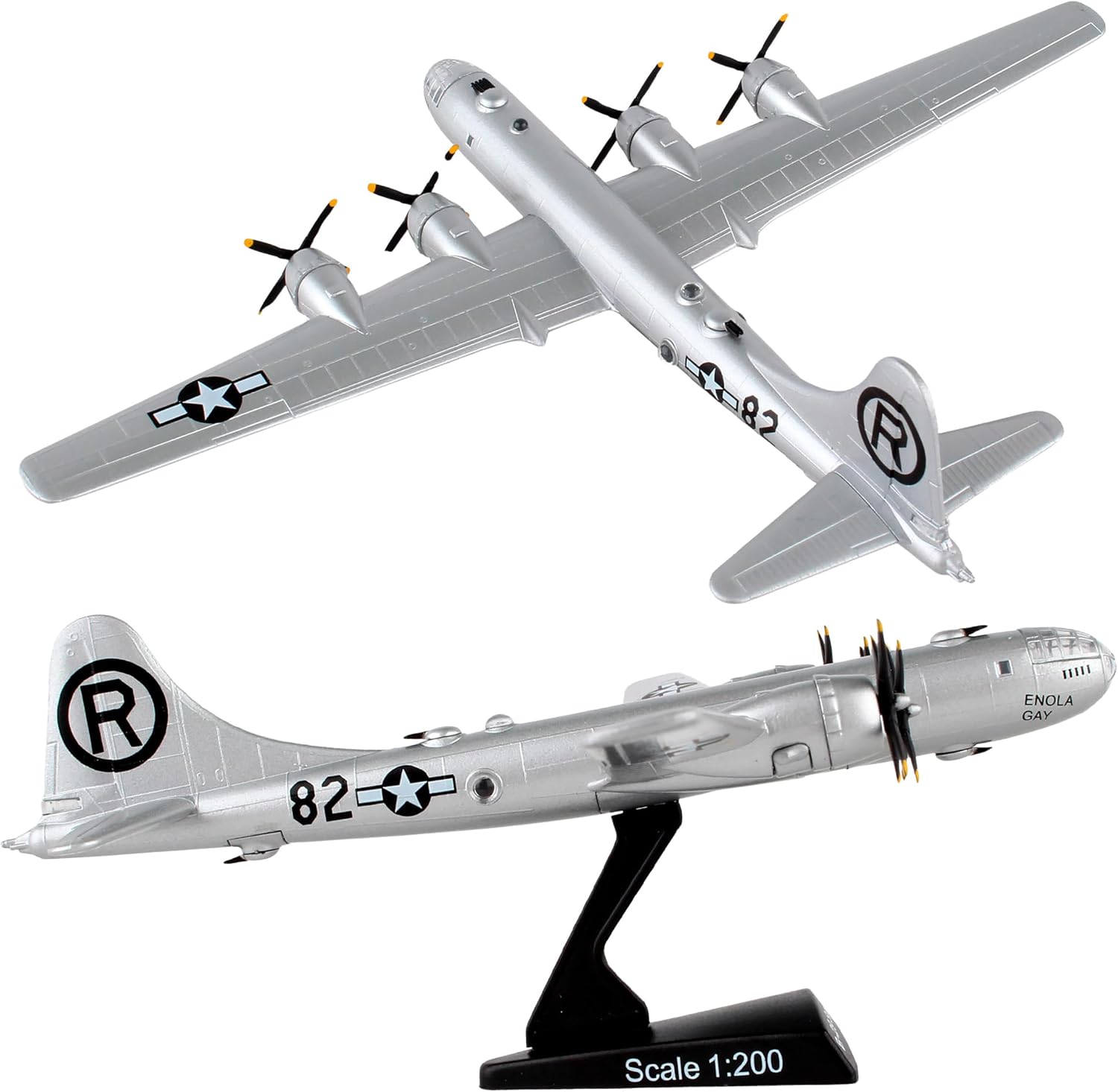 Daron Worldwide Trading B-29 Superfortress Enola Gay Vehicle (1:200 Scale), White