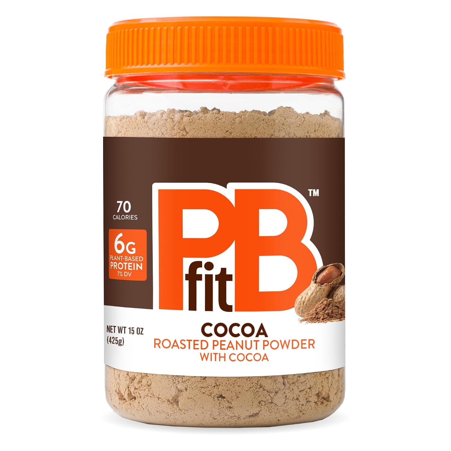 PBfit Cocoa Peanut Butter Powder 30 Oz, Peanut Spread with 6g Protein