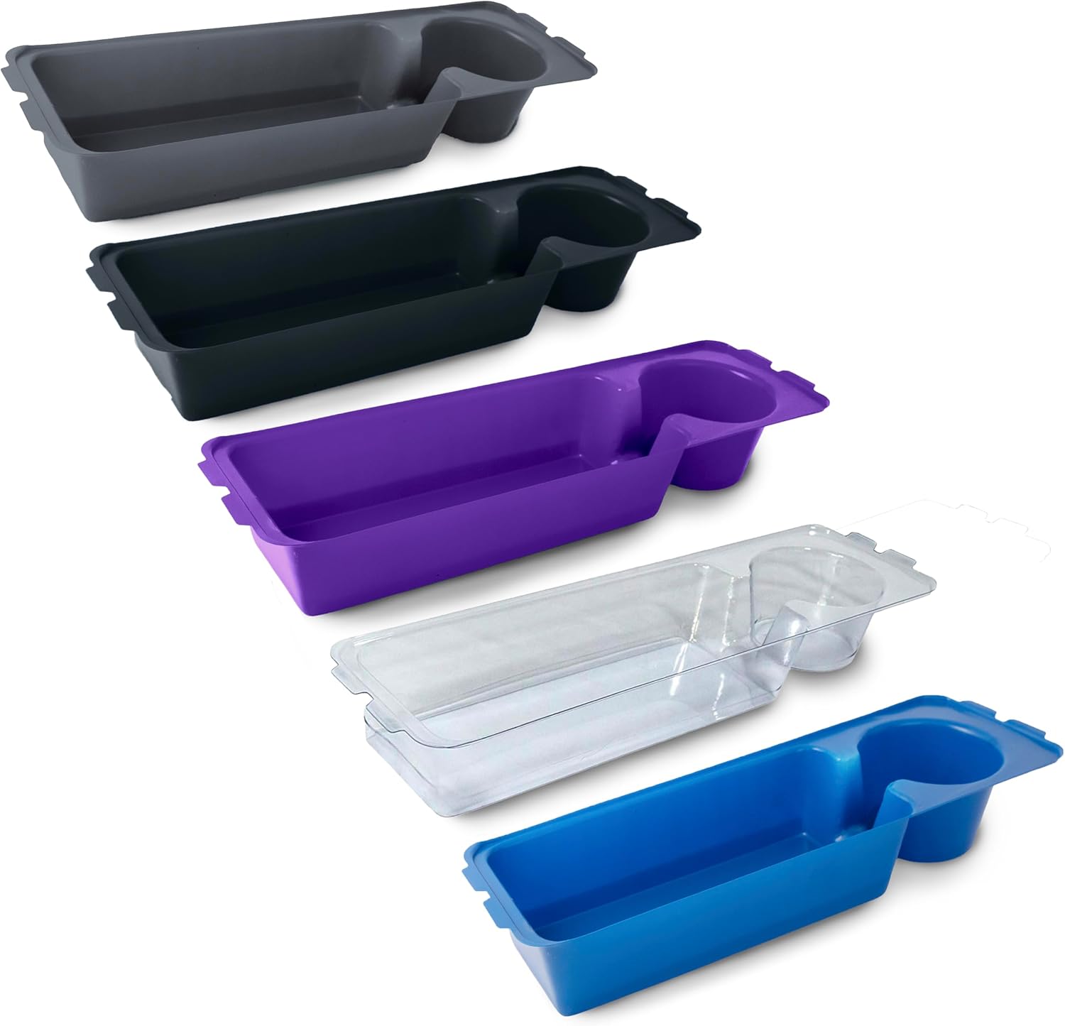 Heavy Duty Clear Plastic Insert/Tray/Cup Holder for Walker Basket