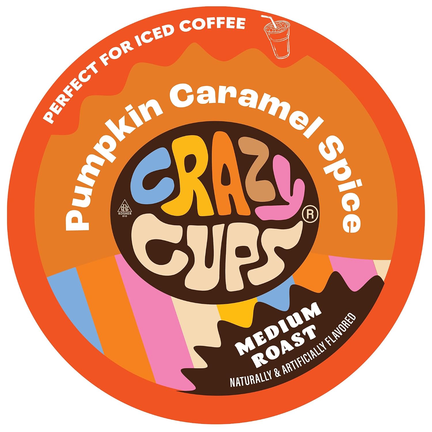 Crazy Cups Flavored Coffee Pods, Peppermint Chocolate Mocha Coffee, Single Serve for Keurig K-Cups Machines