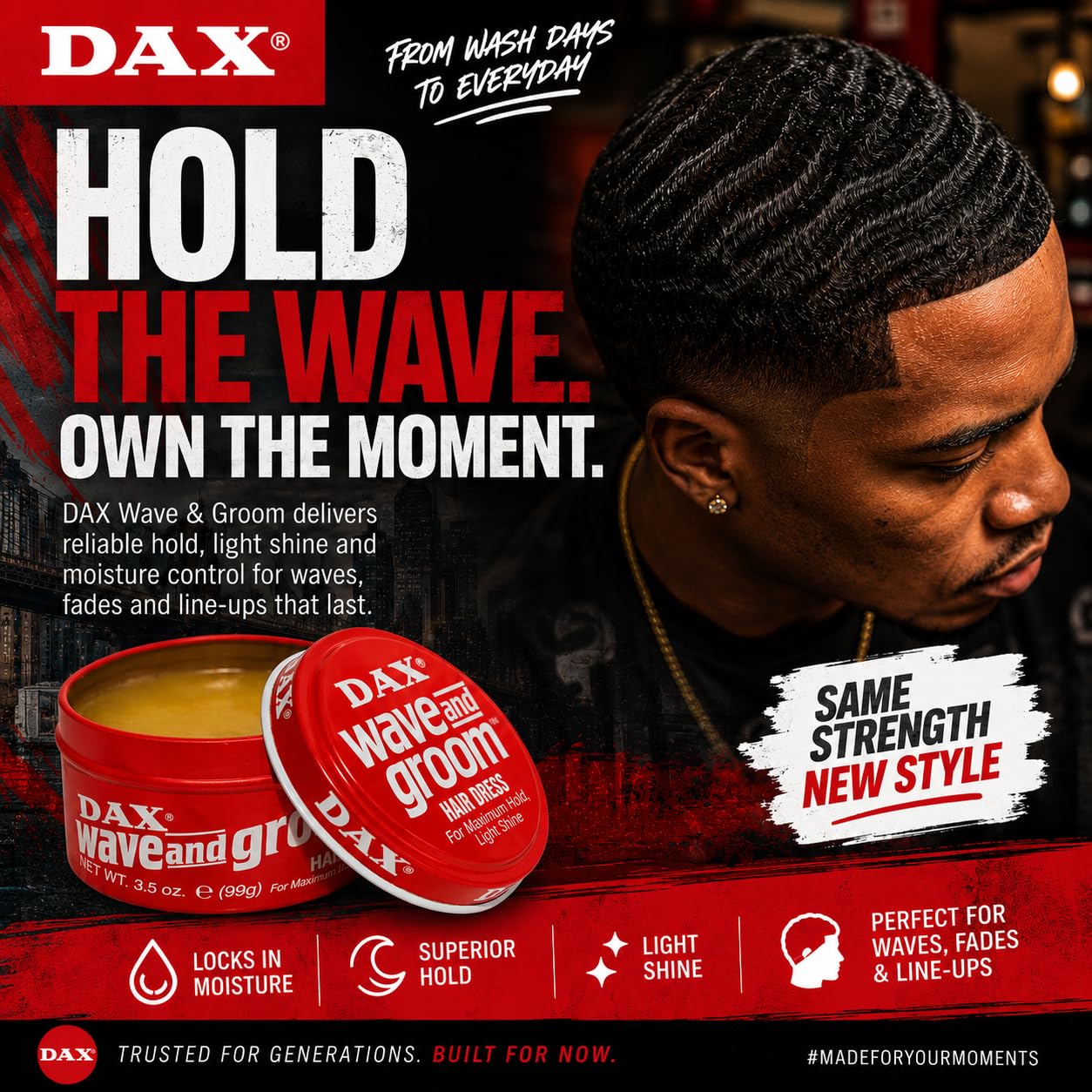 DAX Wave & Groom, 3.5 Ounce (Pack of 1)