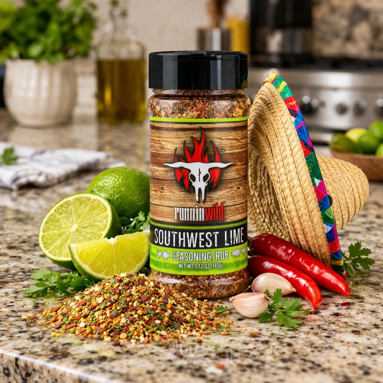 Gourmet Brisket Seasoning | Brisket Rub for Smoker or Grill | No Artificial Flavors | No MSG added | Runnin’ Wild Foods, 6.4 ounces
