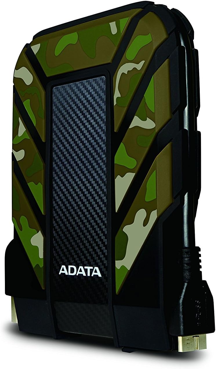 ADATA HD710 Pro - 4 TB External Hard Drive - Shockproof, Waterproof & Dustproof - Durable Storage - For Gamers, Students & Professionals - Mac, PC & Linux Compatible - Black - AHD710P-1TU31-CBK