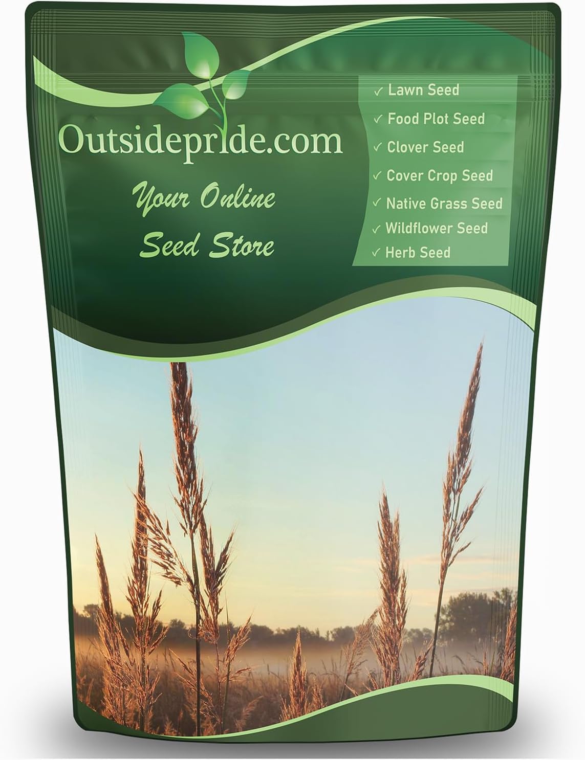 Outsidepride Perennial Andropogon Big Bluestem Grass Seed - 1 lb. Warm Season, Drought Resistant, Native Prairie Grass Seed, Ideal for Erosion Control, Ornamental Landscaping & Wildlife Gardens