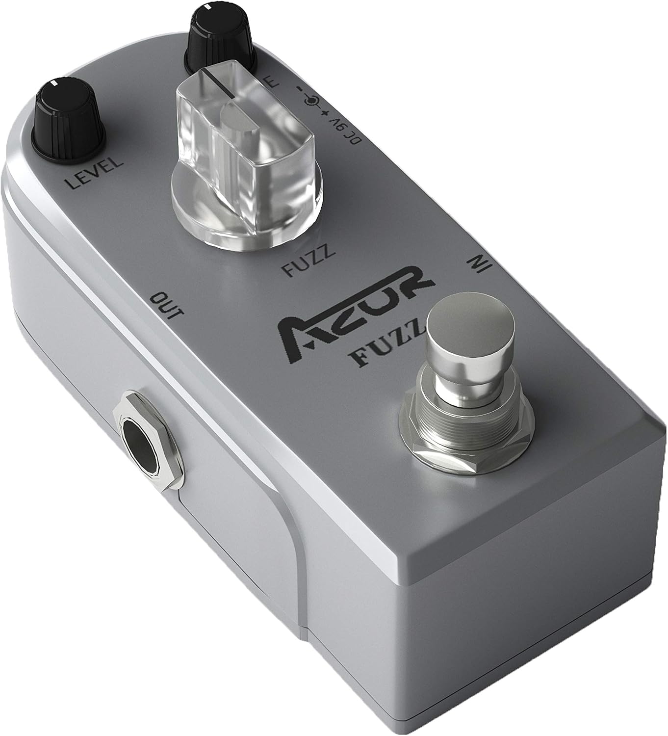 AZOR 5 Band Bass EQ Pedal, Aluminium Alloy True Bypass Equalizer Effect Pedal, Compact Mini Tone Control Pedal for Electric Bass Guitar