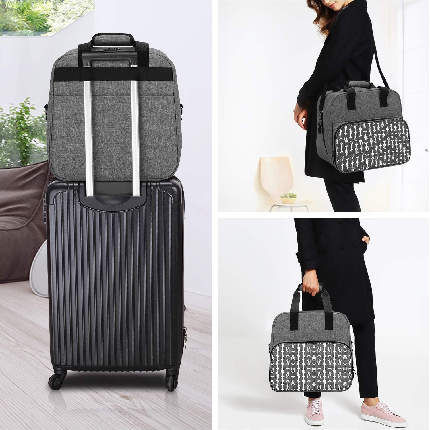 Yarwo Serger Machine Carrying Case for Universal Overlock Sewing Machine
