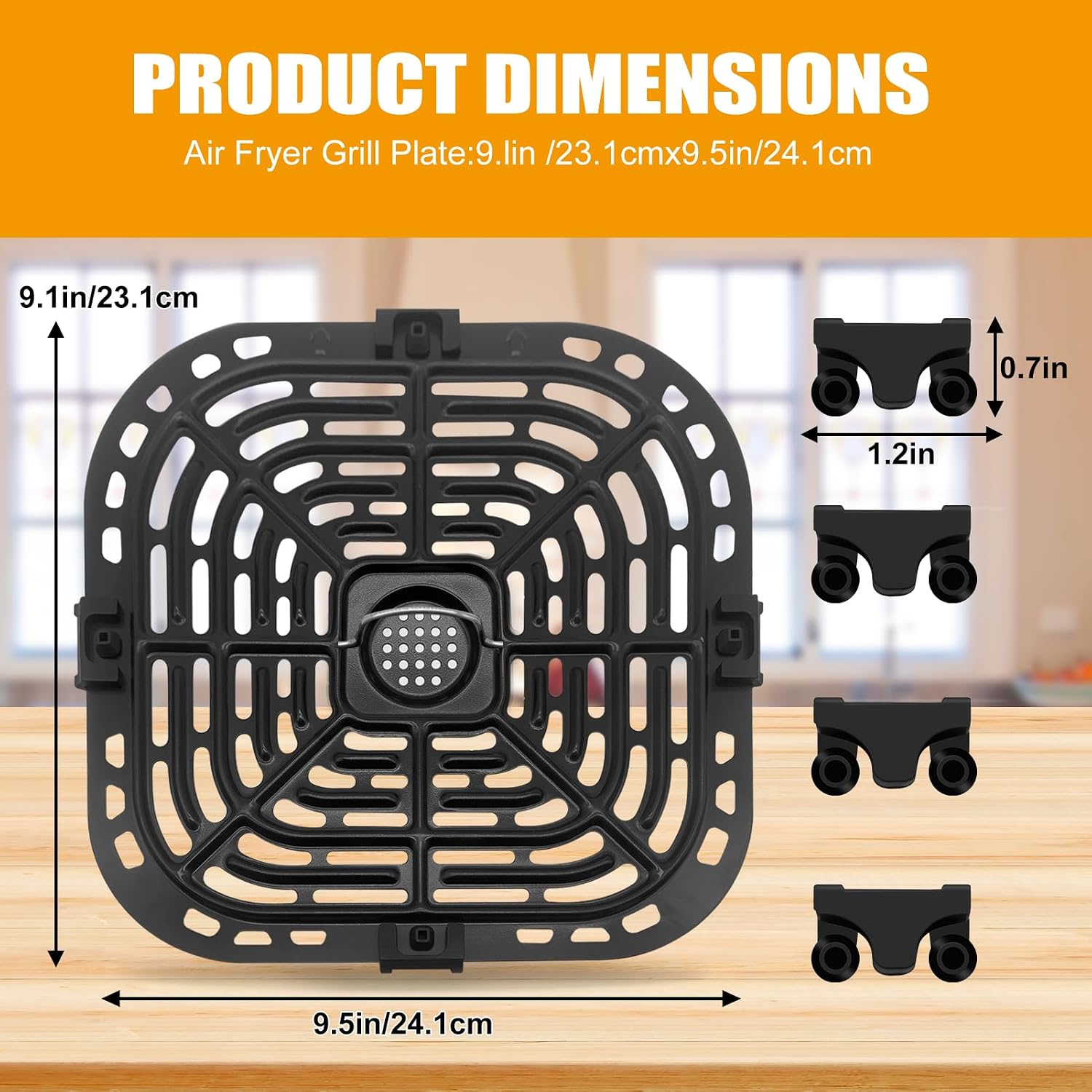 GXF Air Fryer Grill Pan for Instant Pot Vortex Plus 6 in 1 5.7QT 6 QT Gourmia GAF735 6 QT Air Fryer