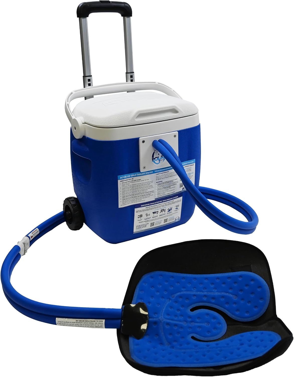 Polar Active Ice 3.0 Cold Therapy Ice Machine System w Programmable Timer, Shoulder Pad & Compression Wrap for Targeted Coverage