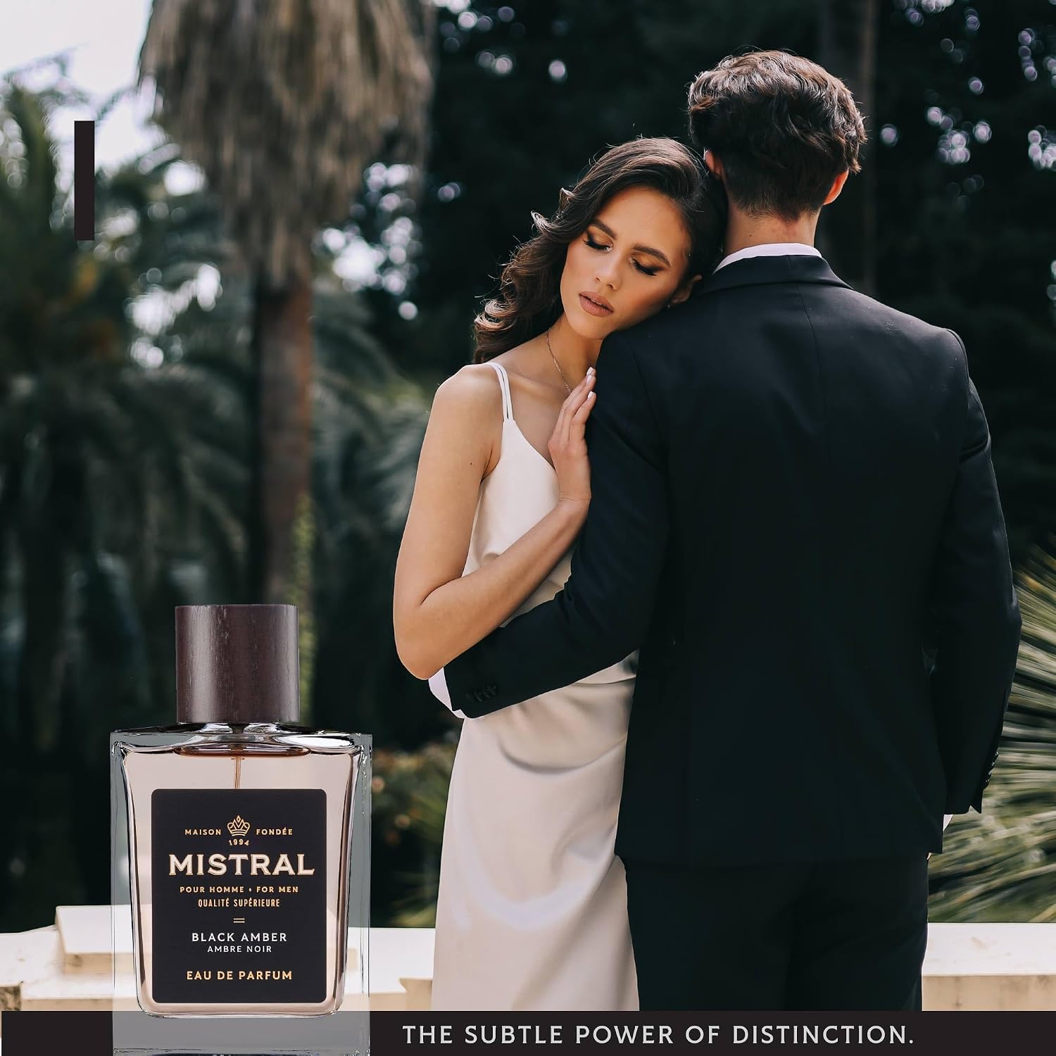 Mistral Bourbon Vanilla Eau de Parfum for Men, Men's Cologne, 3.4 Oz | Warm & Sweet Masculine Scent with Vanilla, Patchouli & Sandalwood, Cruelty-Free, Long-Lasting Perfume, Made in France