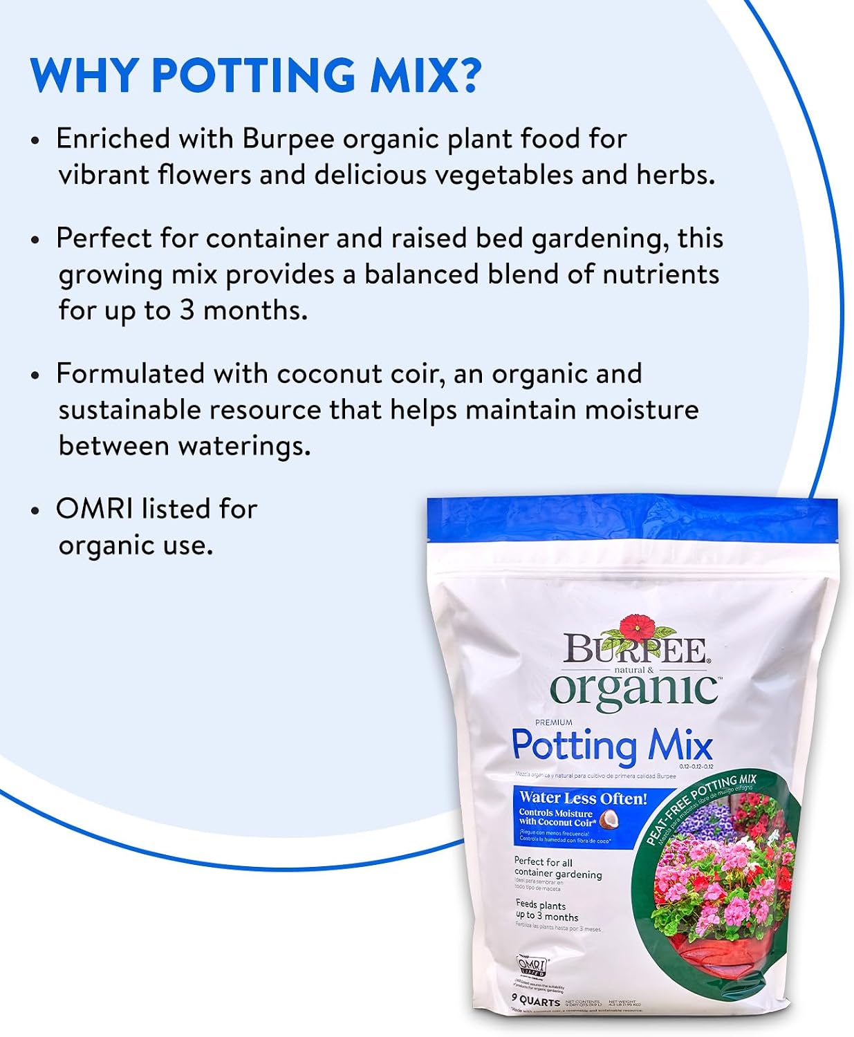 Burpee Natural Purpose Granular 4-Lb Organic Food for Growing Strong Plants | Good for Vegetable Garden, Flower Garden & Seed Starting, 4 lb, 4lb. Bag