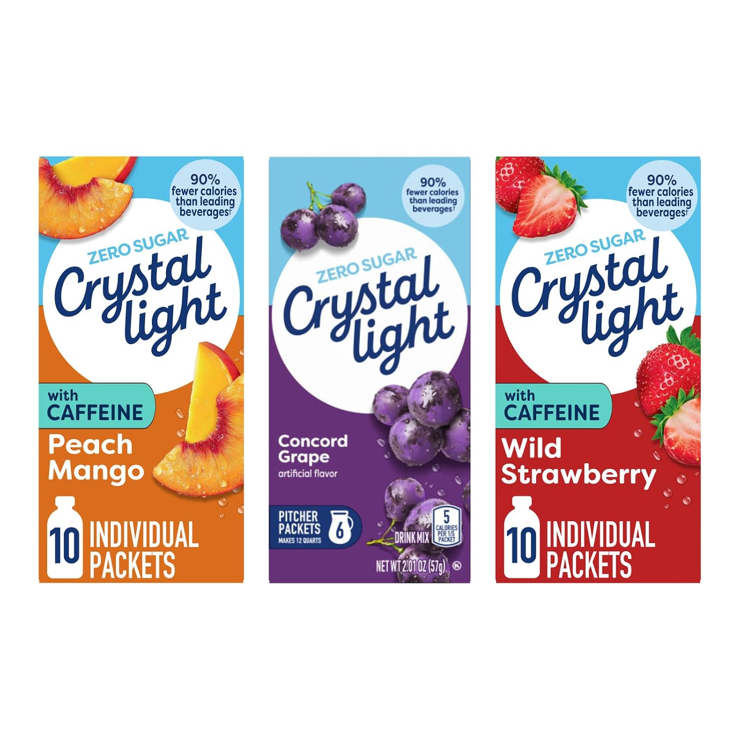 Crystal Light On-The-Go Drink Mix Packets, Sugar Free Powdered Water Enhancer, Naturally Flavored Low Calorie Beverage Mix, Cherry Pomegranate, 0.11 Ounce Packets, 10 Count (Pack of 4)