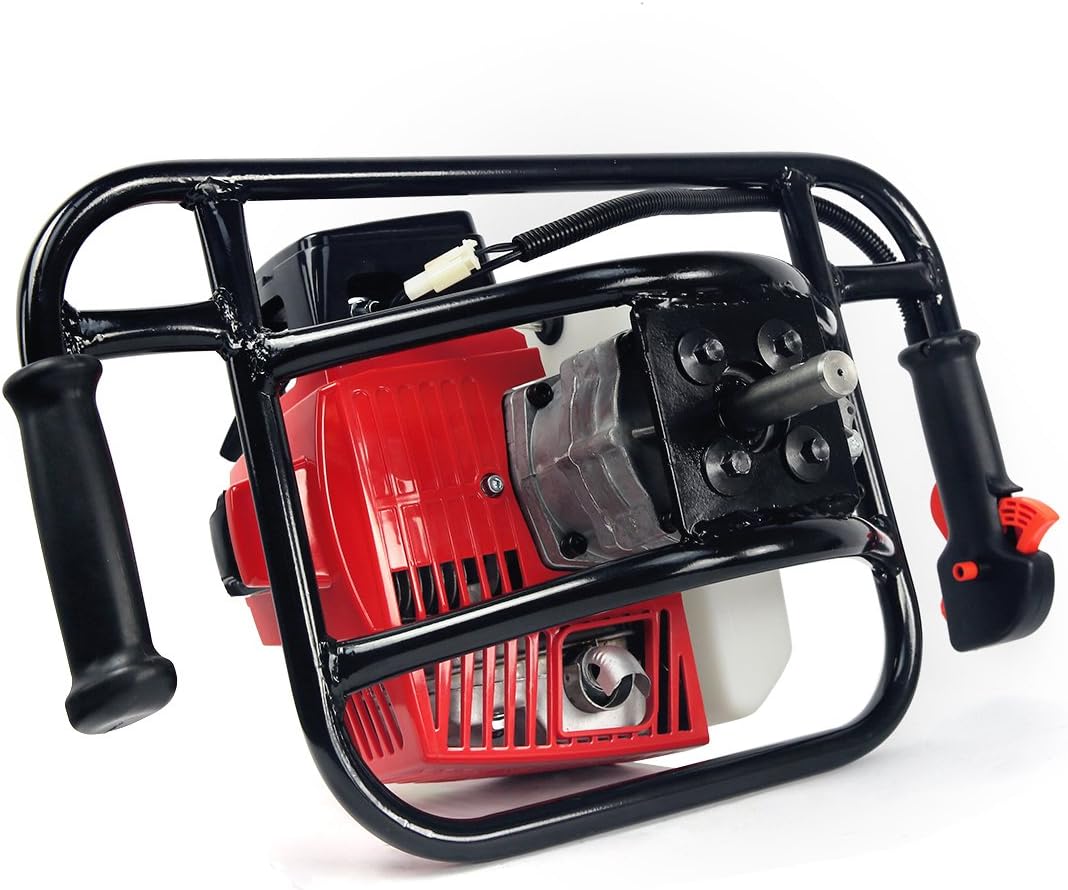 XtremepowerUS 2.5HP Post Hole Digger 63cc Gas-Powered 2-Stroke Auger Digging Drill Shaft Size 3/4" (Machine Only)