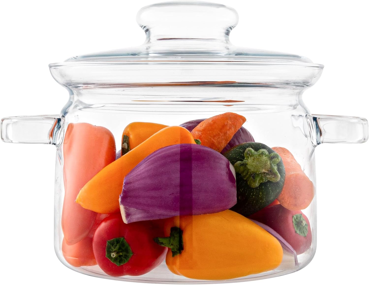 Simax 48 Oz Borosilicate Glass Saucepan With Lid - Microwave, Stove and Dishwasher Safe Potpourri Pot and Serving Dish