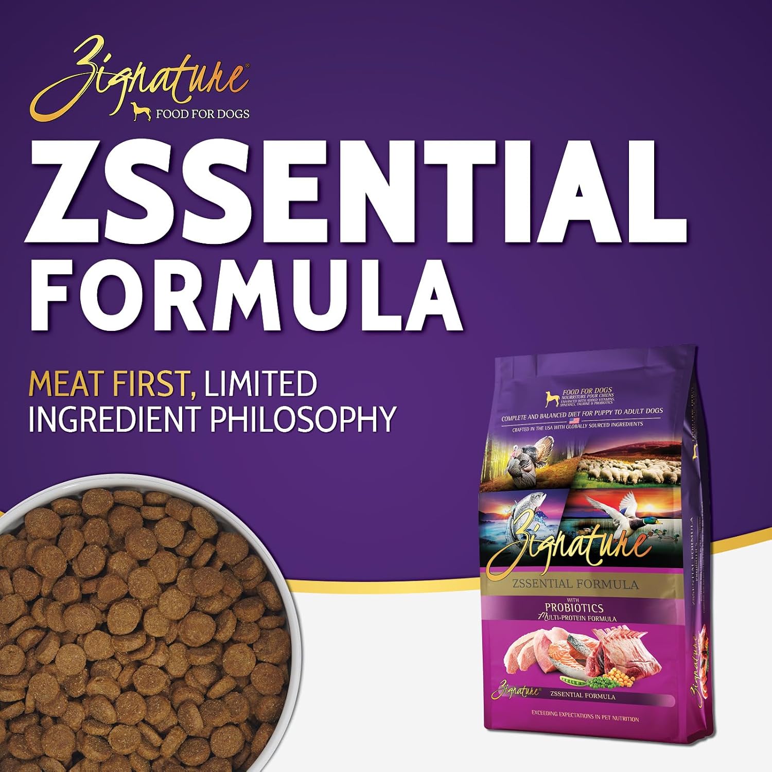 Zignature Dog Food, Kangaroo, 12.5 Pounds