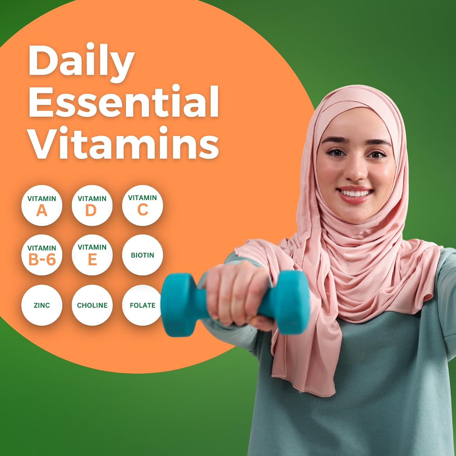 Zaytun Vitamins Halal Adult Multivitamin Gummies for Men, Women, Complete Everyday Nutritional Support with Biotin, Vegan, Natural Fruit Flavors