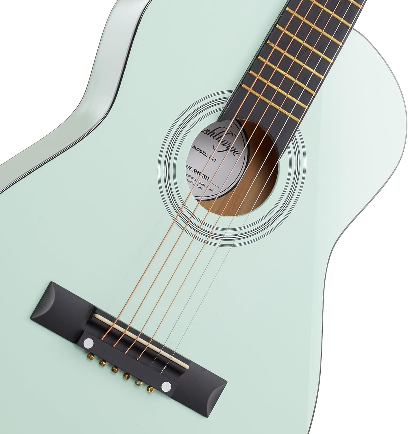 Ashthorpe 38-inch Beginner Acoustic Guitar (Red), Starter Kit with Gig Bag, Extra Strings, Strap, Picks, and Lessons