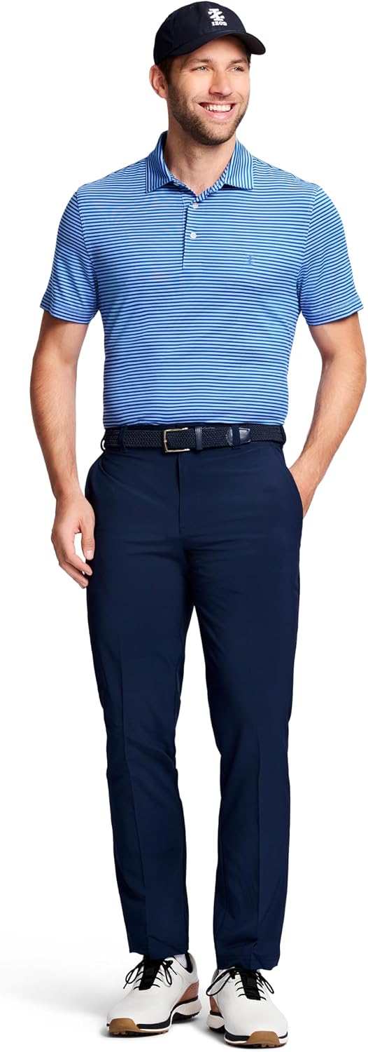 Izod Mens Golf Swingflex Straight-fit Flat-Front Pants