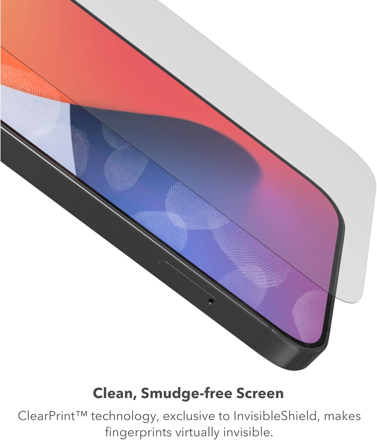 ZAGG Glass Elite VisionGuard+ Screen Protector - iPhone 12 Mini - Impact Protection, Scratch, Fingerprint, Smudge, InvisibleShield, Oil Resistant