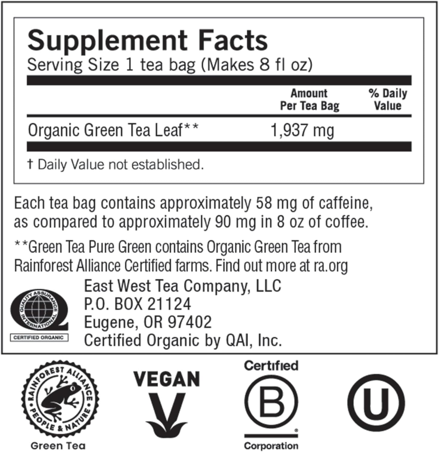 Yogi Tea, Green Tea Pure Green, 16 Count