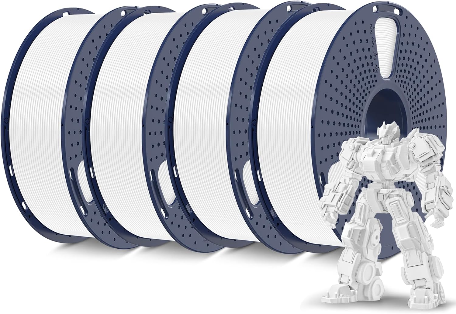 SUNLU PLA Plus Filament 1.75mm White 1KG