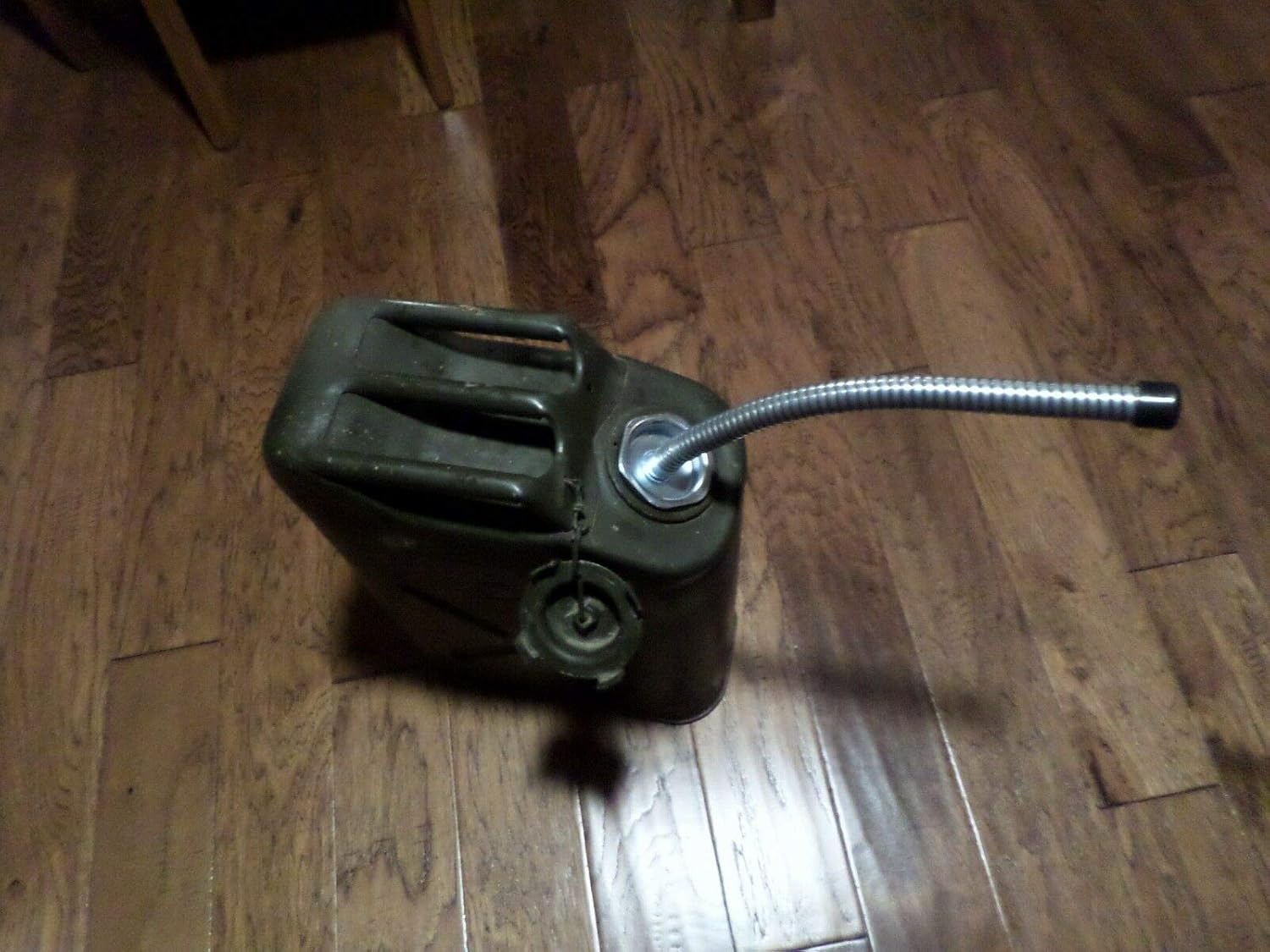 Military Jerry CAN Gas Nozzle SPOUT 5 GAL Flexible Metal CAN NOT Included