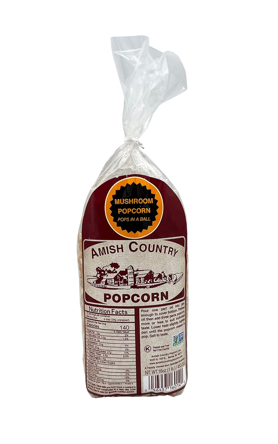Amish Country Popcorn | 6 lb Bag | Mushroom Popcorn Kernels | Old Fashioned, Non-GMO and Gluten Free (Mushroom - 6 lb Bag)