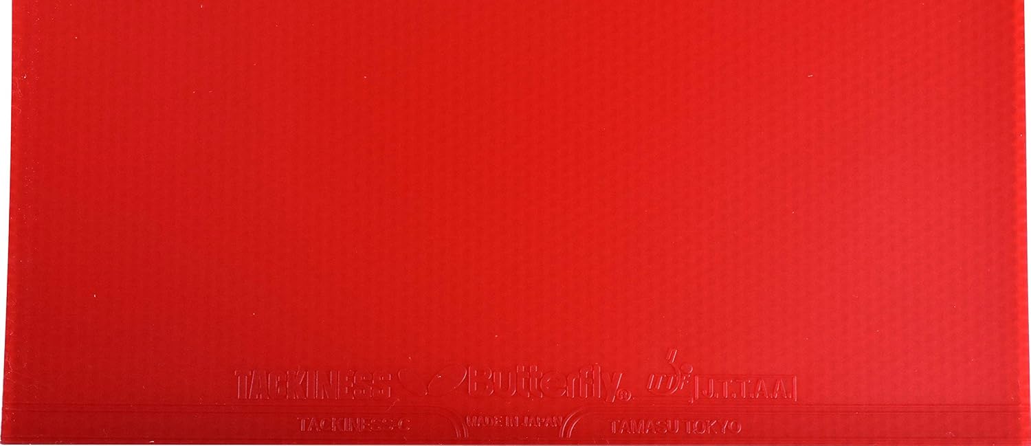 Butterfly Tackiness Chop Table Tennis Rubber Table Tennis Rubber | 1.5 mm, 1.7 mm, or 1.9 mm | Red or Black | 1 Inverted Table Tennis Rubber Sheet | Professional Table Tennis Rubber