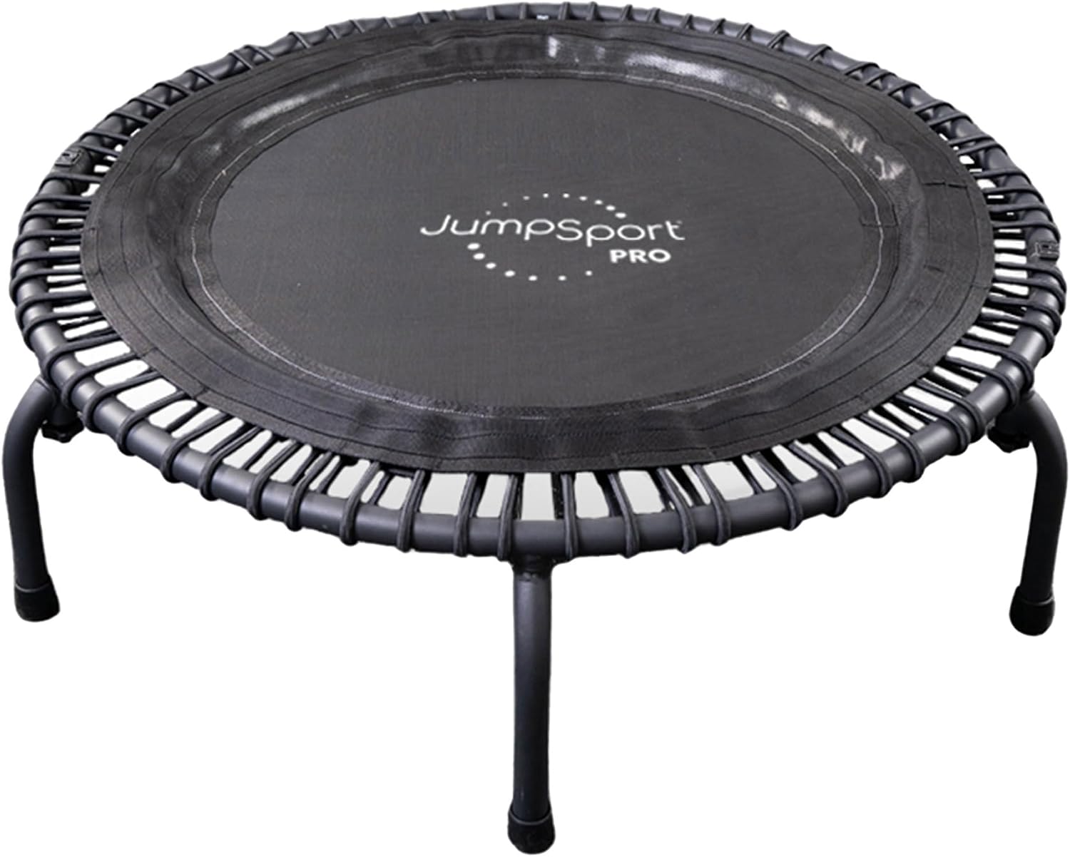 JumpSport 550 Workout Rebounder for Adults, 44" | PRO CE | Mini Exercise Fitness Trampoline Jumper with Cables | Black