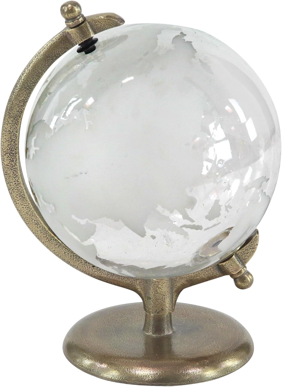 Deco 79 Aluminum Globe with Tiered Base, 9" x 8" x 13", Copper