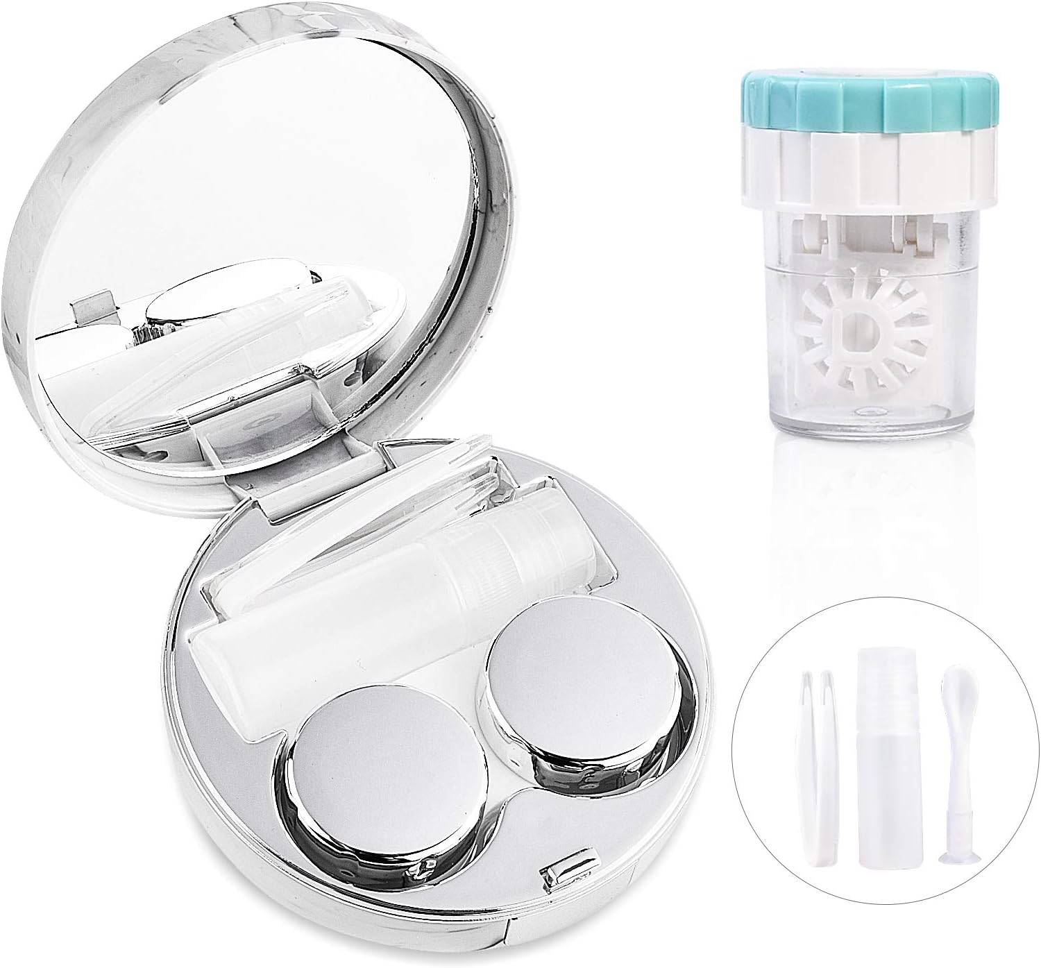 Lasiyanor Contact Lens Travel Kit with Cleaner Washer