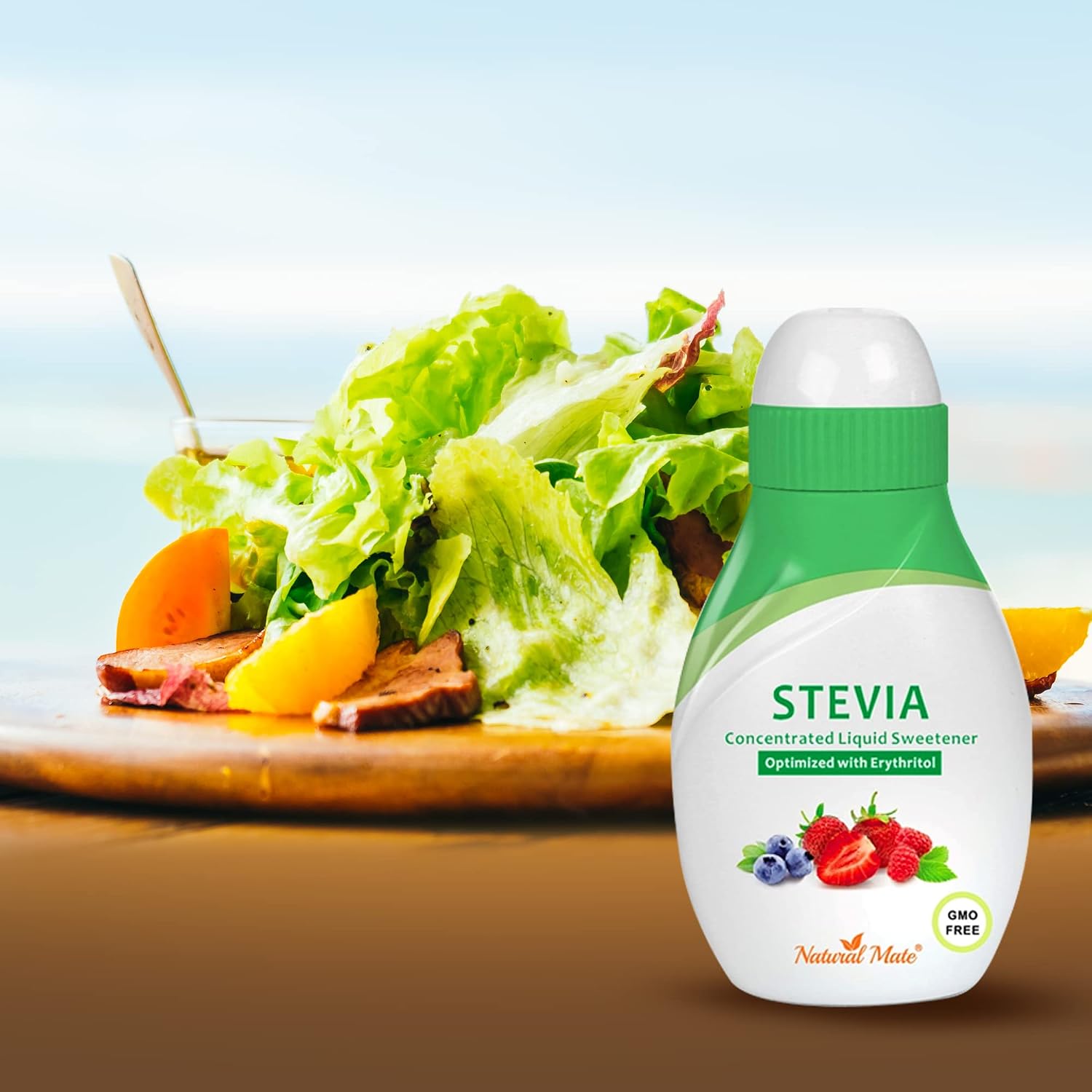 Stevia Concentrated Liquid Sweetener (Optimized with Erythritol) 1.33 FL OZ (37 mL) – 2 Pack