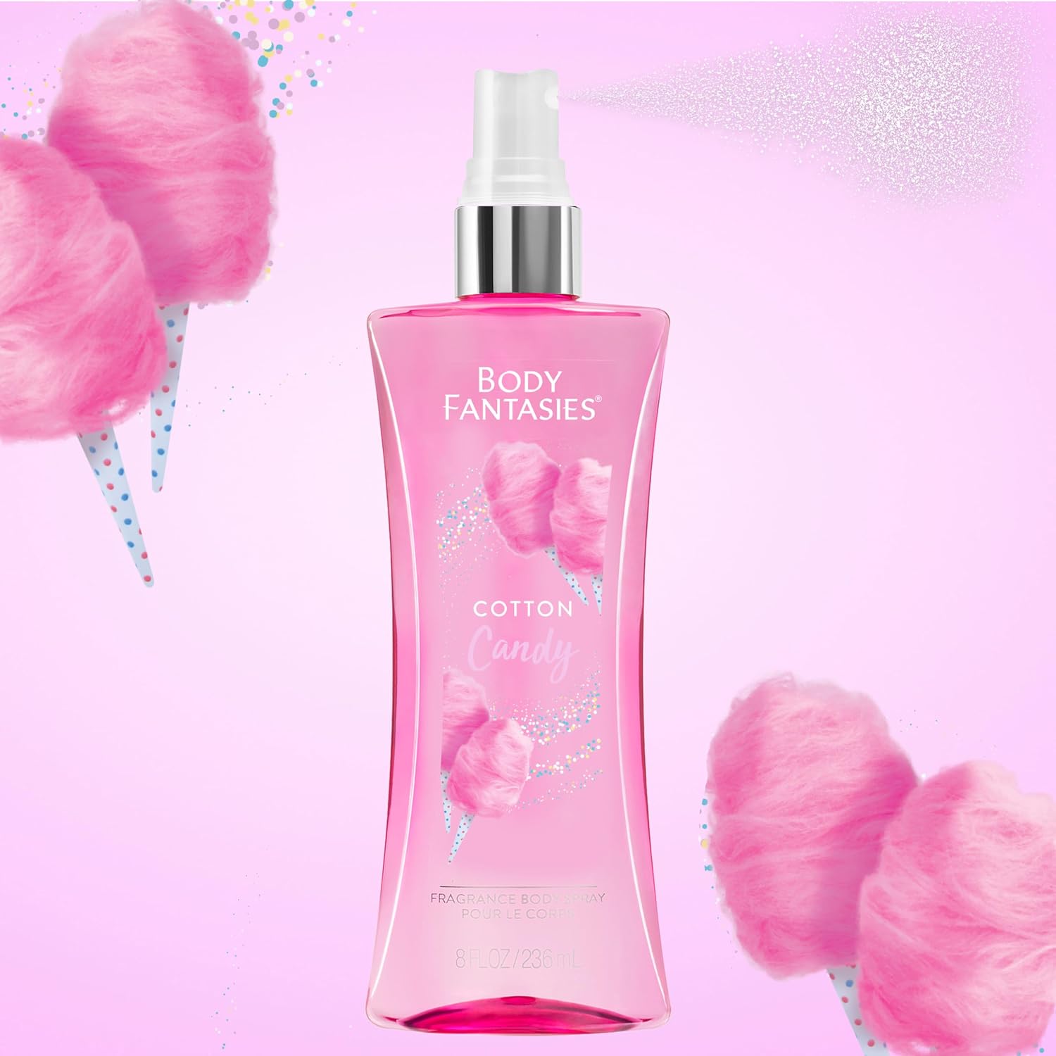 Body Fantasies Signature Fragrance Body Spray, Fresh White Musk, 8 Fluid Ounce