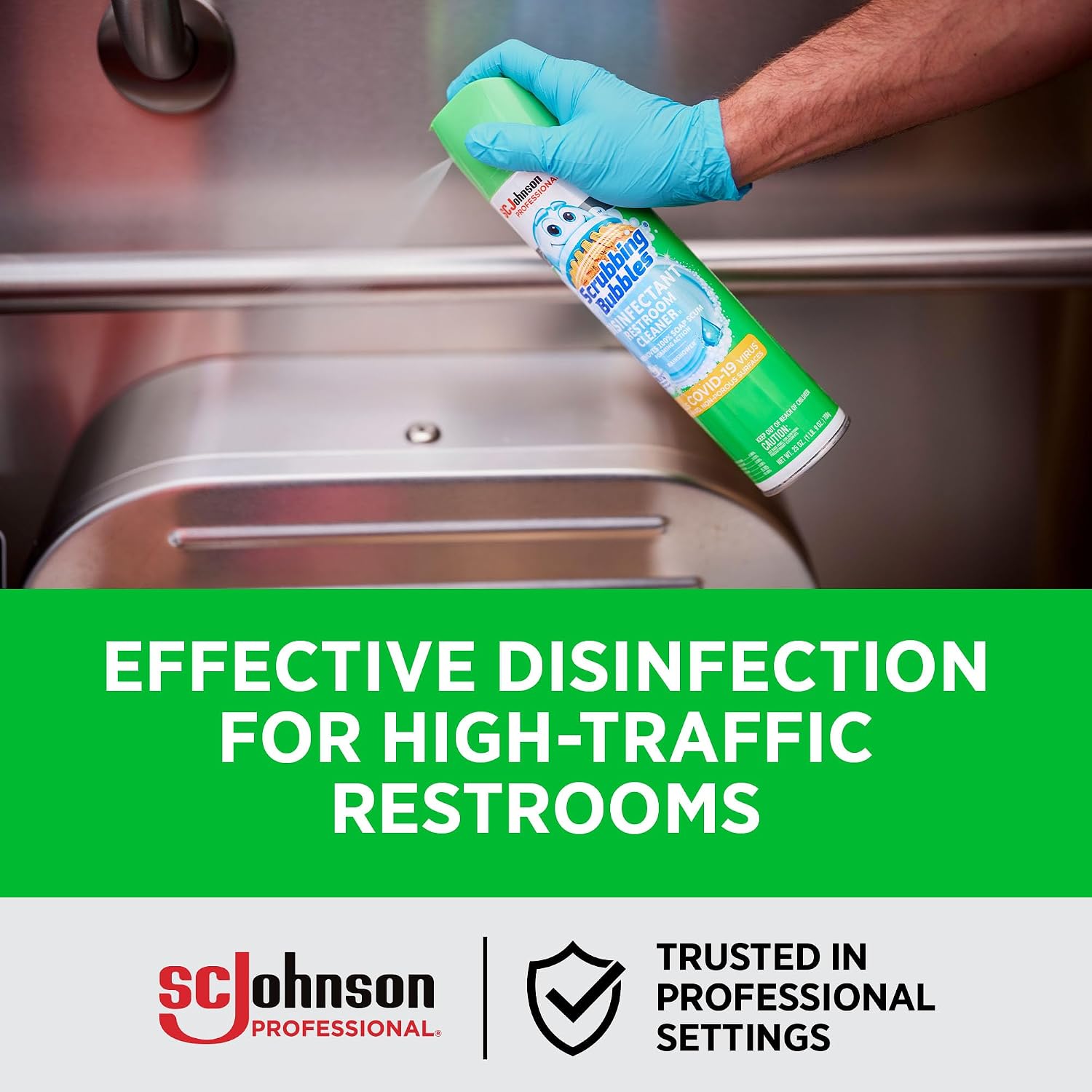SC Johnson Professional Scrubbing Bubbles Bathroom Disinfectant, 12 Pack
