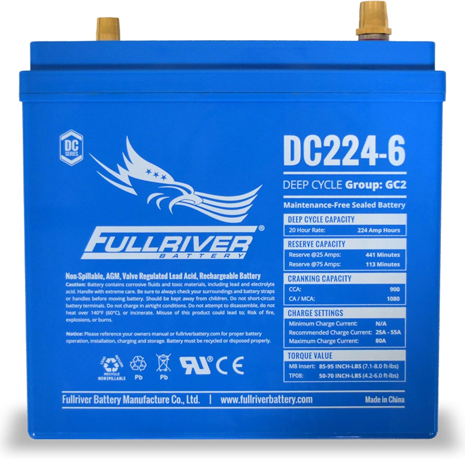Fullriver AGM Battery DC224-6