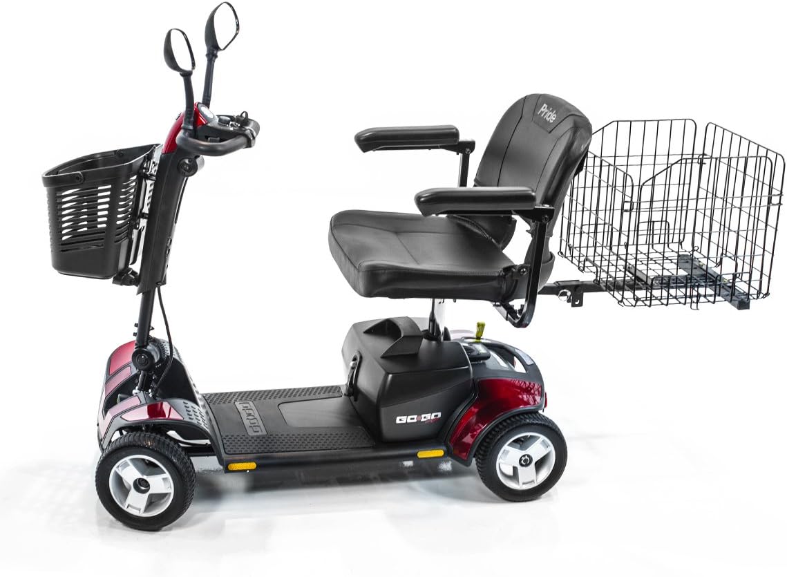 Pride Mobility Go-Go Sport 4-wheel Travel Pride Electric Scooter+ Rear Basket