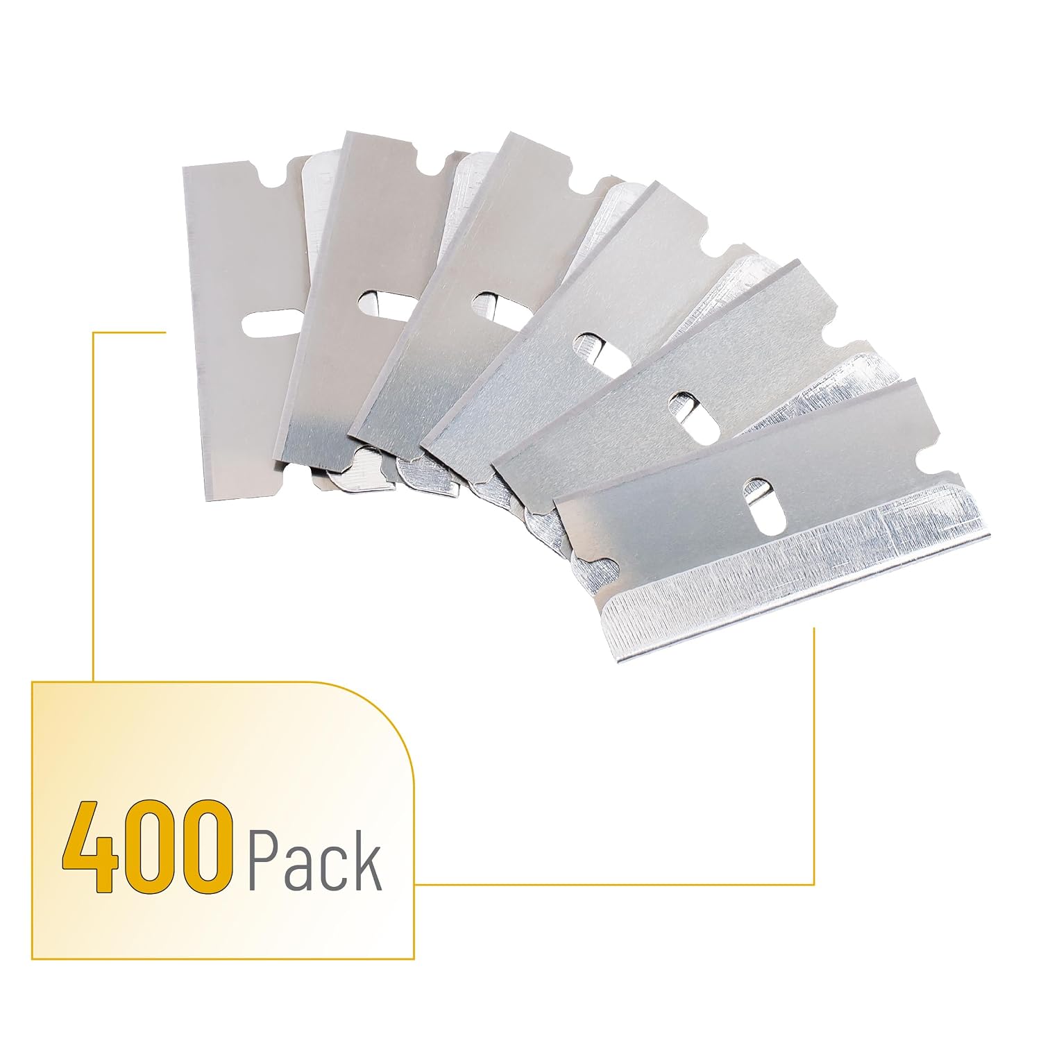 Bates- Razor Blades, 50 pcs, Carbon Steel Flat Scraper Blades