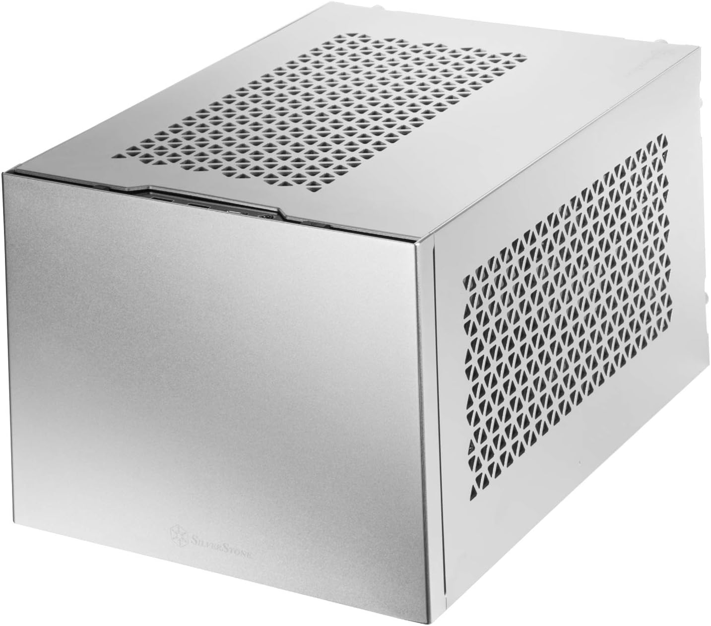 Silverstone Technology SUGO 14, SG14, Black, Mini-ITX Cube Chassis, Supports 3 Slot Full Length GPUs/ATX PSU / 240mm AIO, 4 Removable Panels