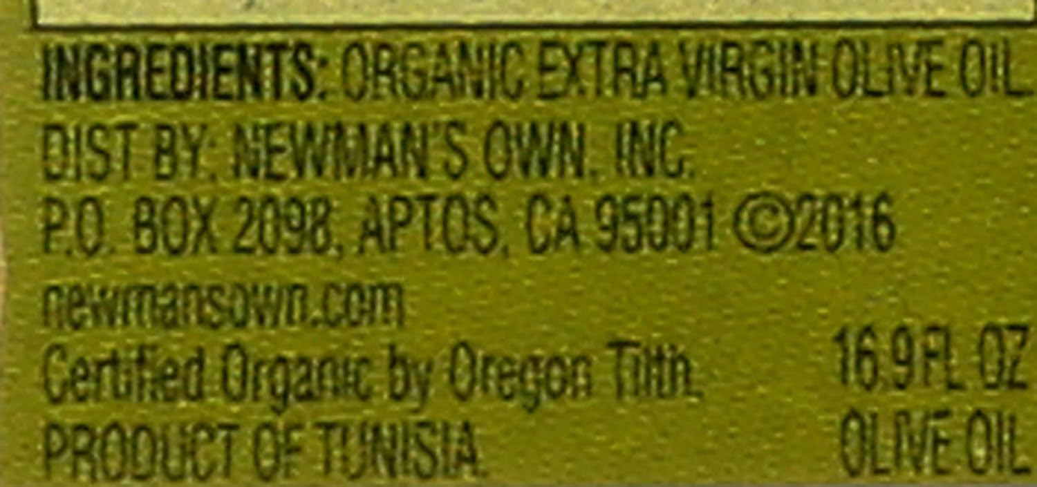Newman's Own Inc (AmazonFresh), us amazon fresh, NE6PA Organic Extra Virgin Olive Oil, 25.3 Oz