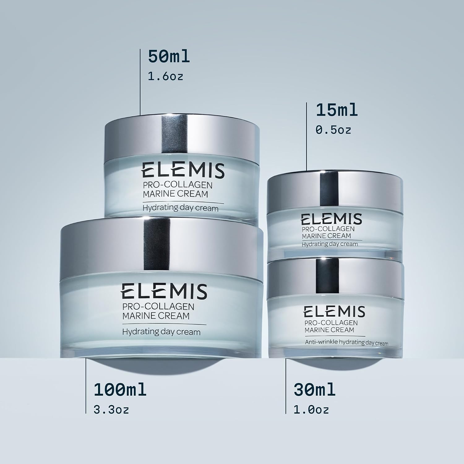 ELEMIS Pro-Collagen Marine Cream, Lightweight Anti-Wrinkle Daily Facial Moisturizer