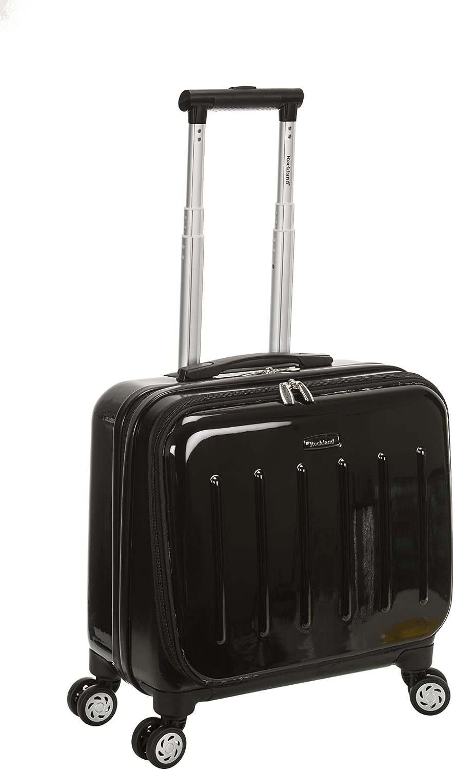 Rockland Revolution Hardside Rolling Computer Case, Carry-On, Silver